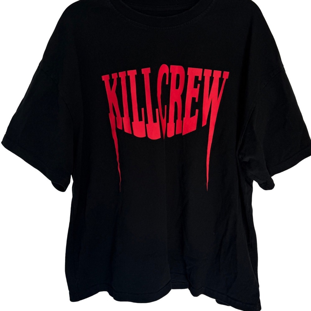 Kill Crew Graphic Tee Black Red Mens XL Short Sleeve Shirt - Picture 4 of 5